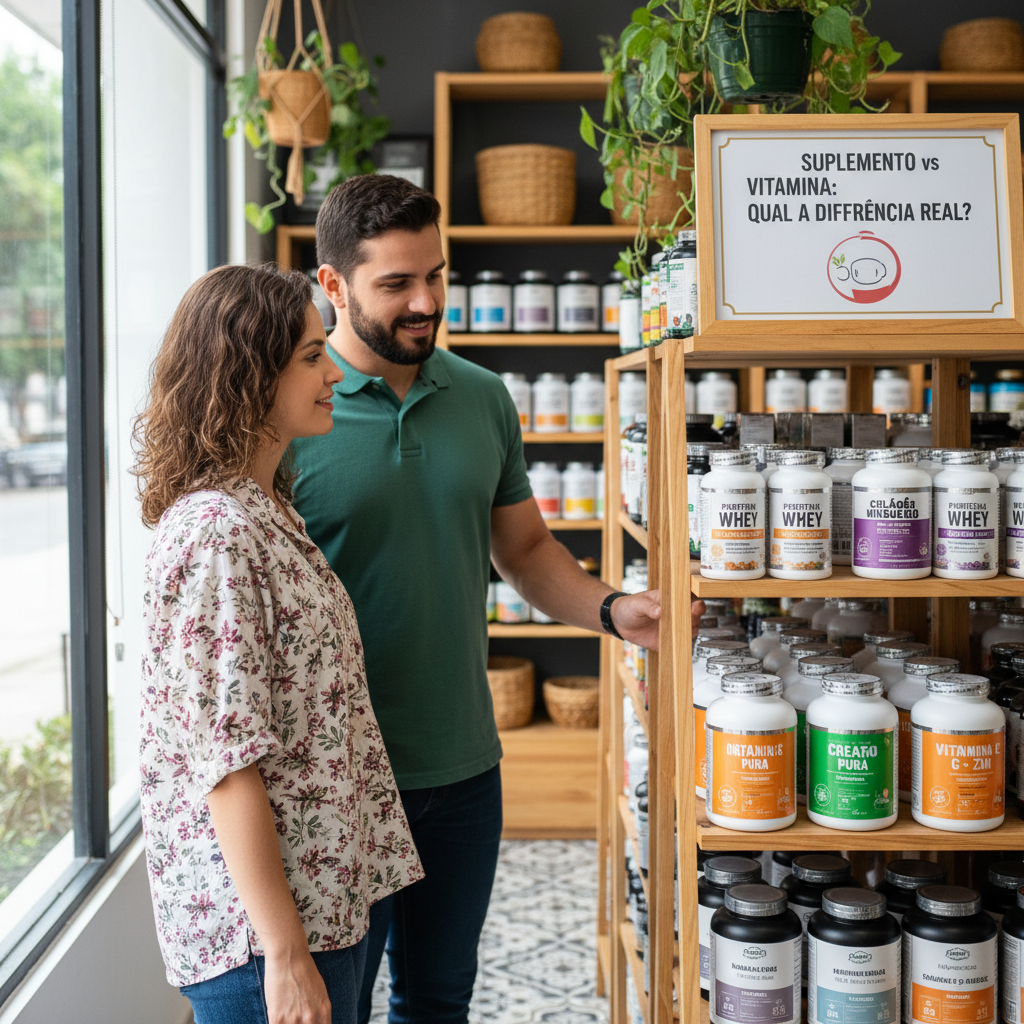 Suplemento vs vitamina — qual a diferença