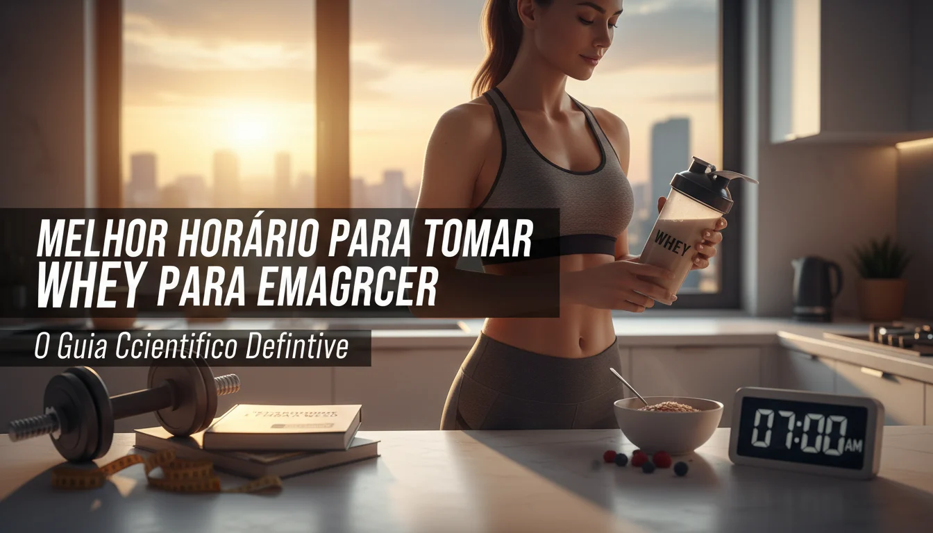 melhor horário para tomar whey para emagrecer - Imagem de destaque: Melhor Horário para Tomar Whey para Emagrecer: O Guia Científico Definitivo