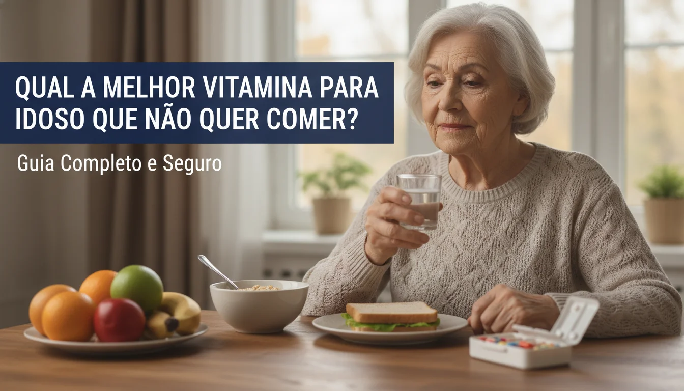 qual a melhor vitamina para idoso que não quer comer - Imagem de destaque: Qual a Melhor Vitamina para Idoso que Não Quer Comer? Guia Completo e Seguro