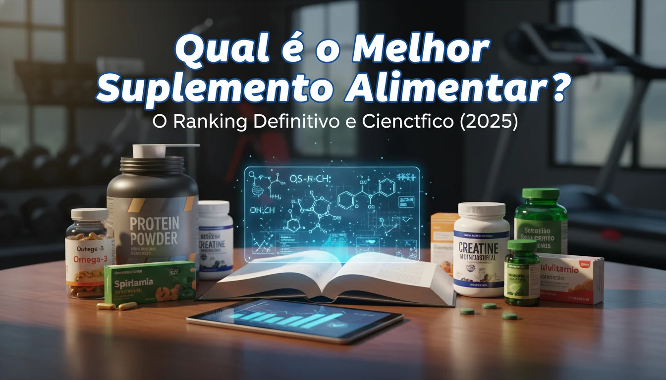 qual é o melhor suplemento alimentar - Imagem de destaque: Qual é o Melhor Suplemento Alimentar? O Ranking Definitivo e Científico (2025)