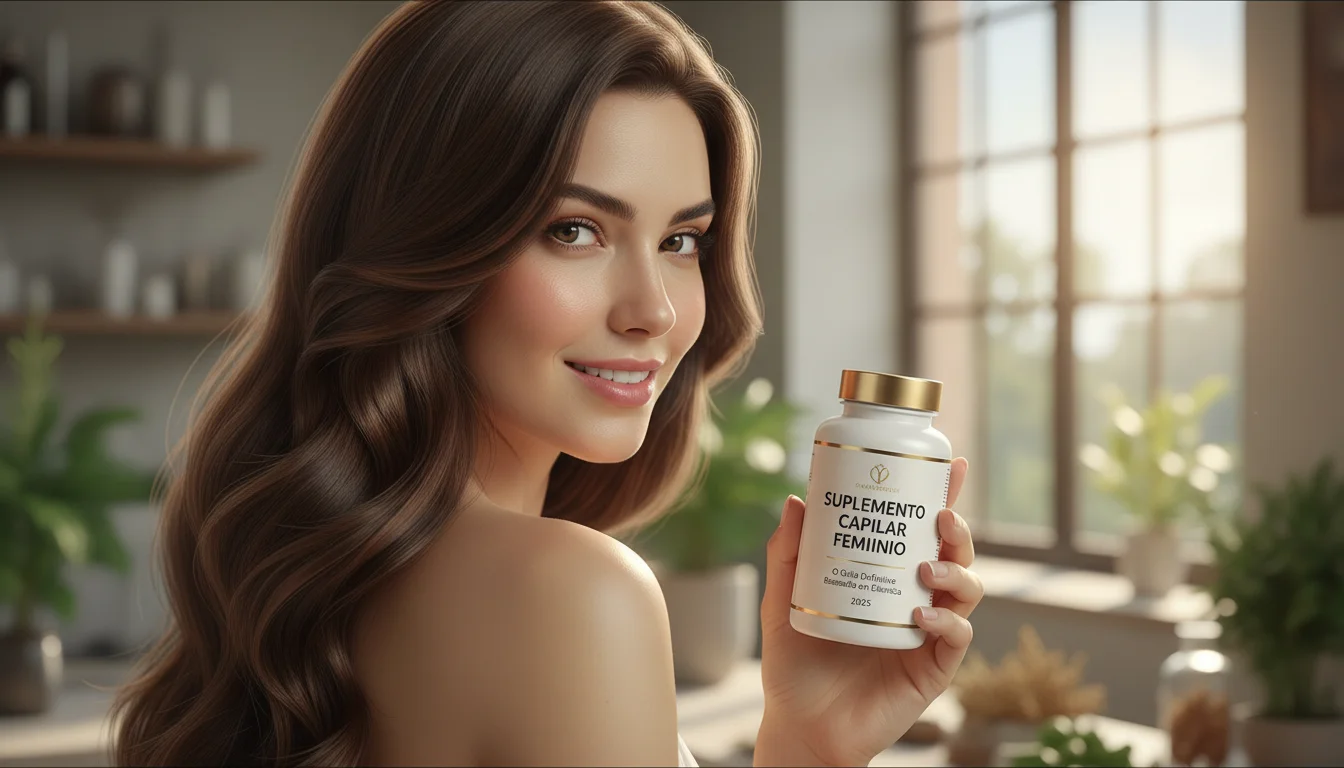 suplemento capilar feminino - Imagem de destaque: Suplemento Capilar Feminino: O Guia Definitivo Baseado em Ciência (2025)