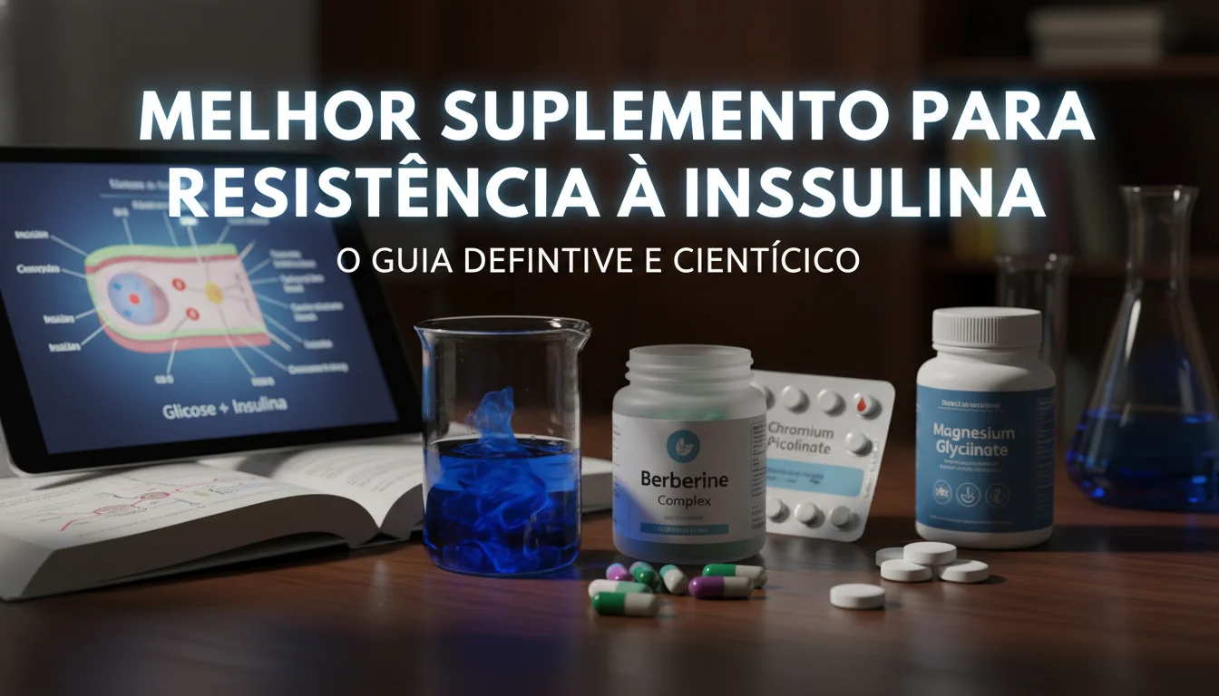 melhor suplemento para resistência à insulina - Imagem de destaque: Melhor Suplemento para Resistência à Insulina: O Guia Definitivo e Científico