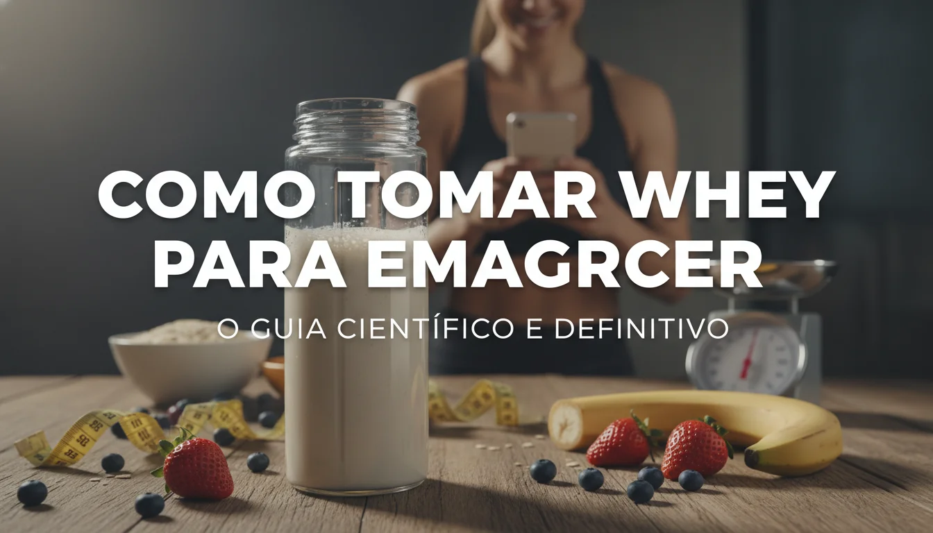 como tomar whey para emagrecer - Imagem de destaque: Como Tomar Whey Para Emagrecer: O Guia Científico e Definitivo