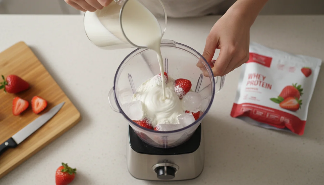 como tomar whey para emagrecer