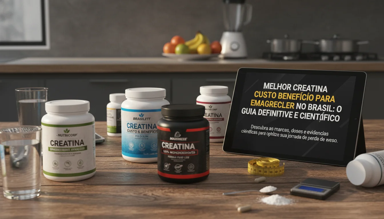 melhor creatina custo benefício para emagrecer no brasil - Imagem de destaque: Melhor Creatina Custo Benefício Para Emagrecer no Brasil: O Guia Definitivo e Científico