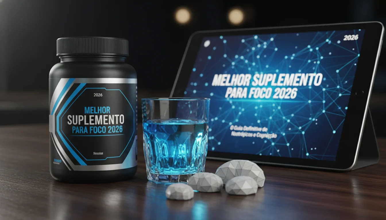 melhor suplemento para foco 2026 - Imagem de destaque: Melhor Suplemento para Foco 2026: O Guia Definitivo de Nootrópicos e Cognição