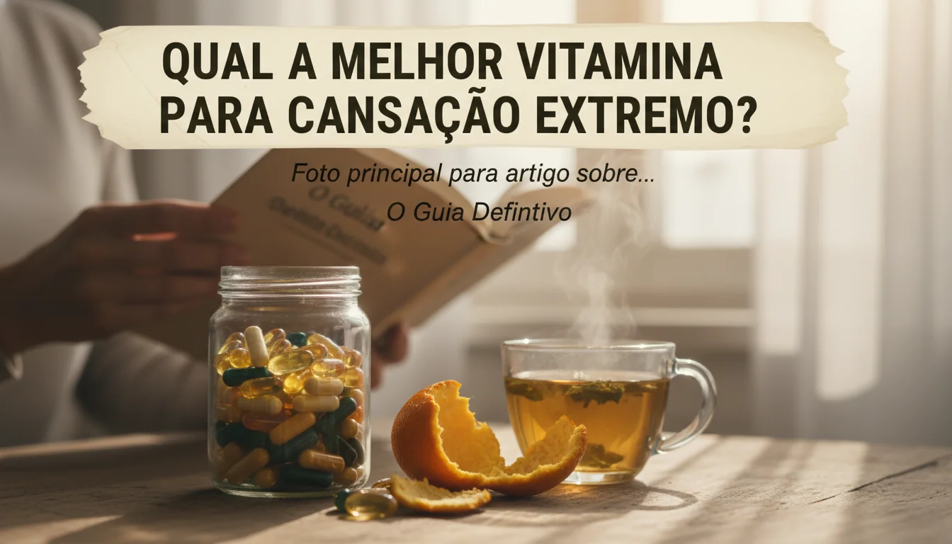 melhor vitamina para cansaço extremo - Imagem de destaque: Qual a Melhor Vitamina para Cansaço Extremo? O Guia Definitivo