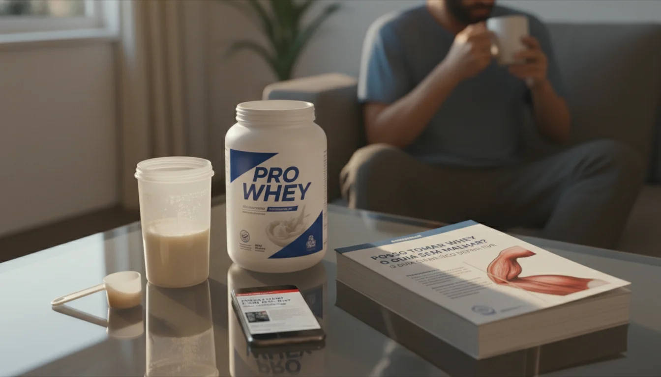 posso tomar whey sem malhar - Imagem de destaque: Posso Tomar Whey Sem Malhar? O Guia Científico Definitivo