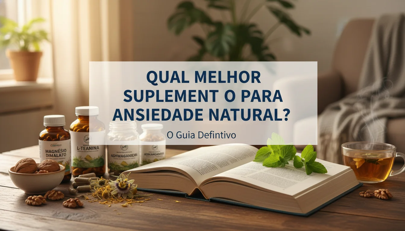 qual melhor suplemento para ansiedade natural - Imagem de destaque: Qual Melhor Suplemento para Ansiedade Natural? O Guia Definitivo