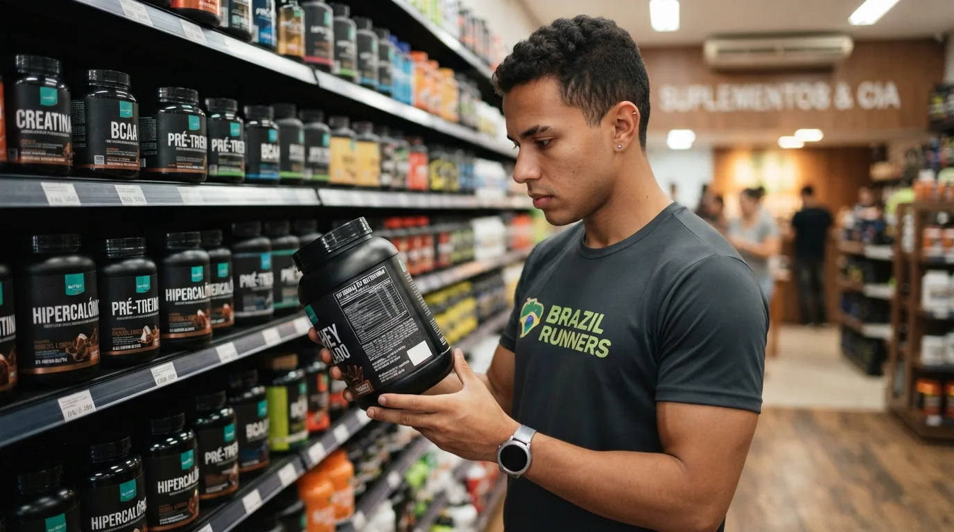 Produtos de nutrição esportiva originais com selo de autenticidade ANVISA