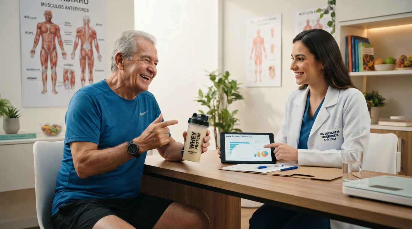 Whey protein isolado para sarcopenia em idosos