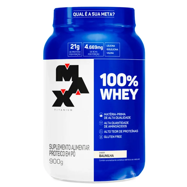 Max Titanium 100% Whey Concentrado — 900 g